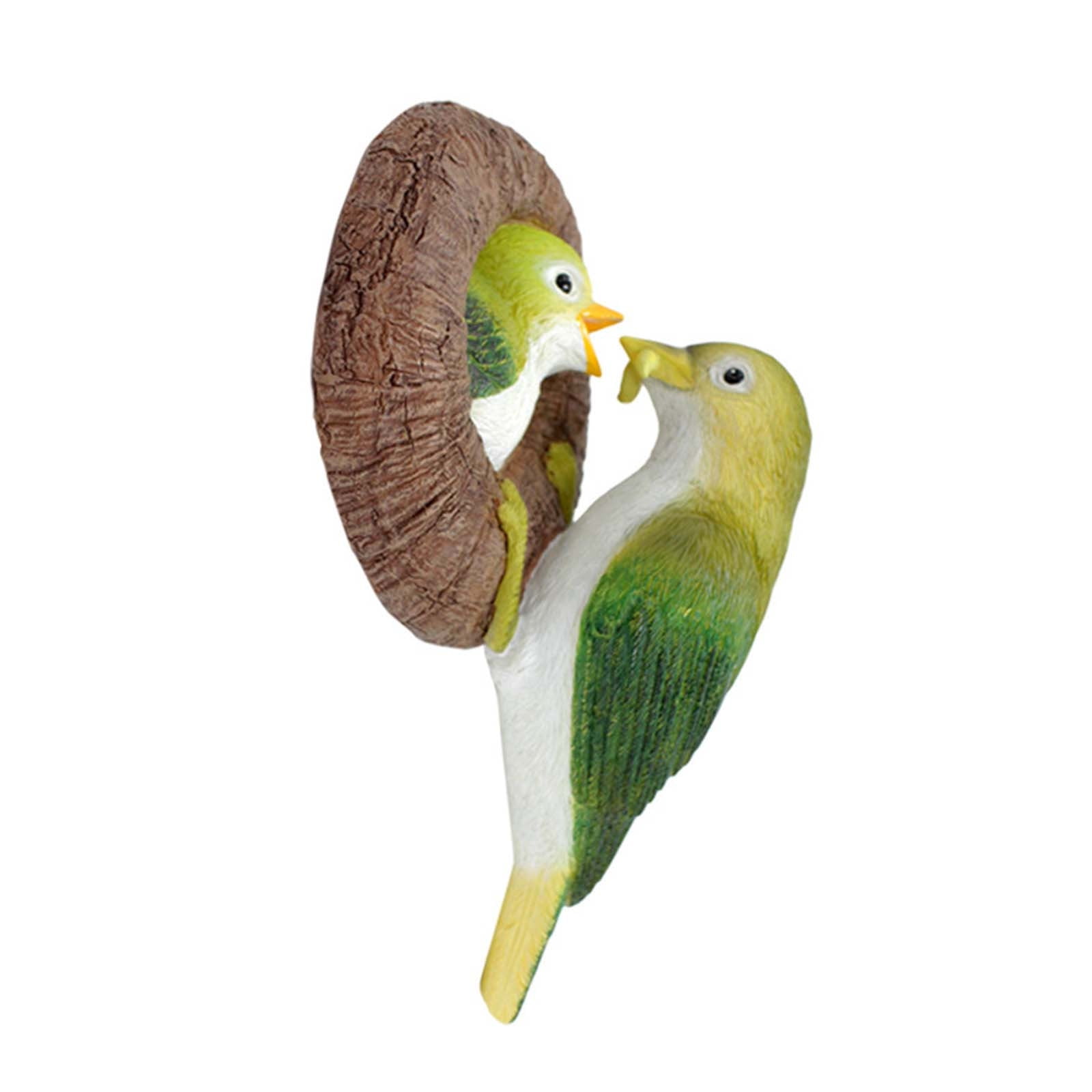 Uhuya 1 Set Simulation Bird Pendant Birds Figurine Bird Wall Decoration Bird Tree Sculpture Fake