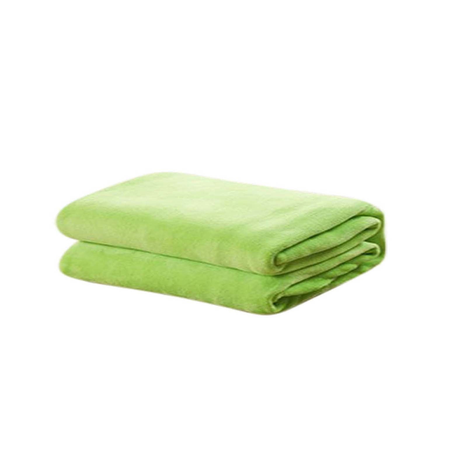 Uhuya Bath Towel Bath Towels for Bed Super Soft Warm Micro Plush Mini Fleece Blanket Throw Rug Sofa Bedding 51.18x59.05 Inch Green Walmart
