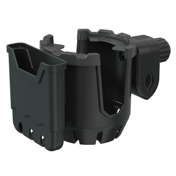 Uhuya Cup Holder with Phone Holder, Bike Cup Holder, 2-in-1 Universal Cup Phone Holder for Stroller, Bike, Wheelchair, Walker, Scooter Black