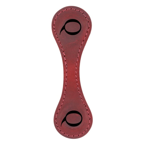 Uhuya Leather Magnetic Bookmarks, Vintage Style Leather Magnetic Bookmarks Ideal Gift for Book Lover Men Women and Children Personalized Bookmark Gift Red Q