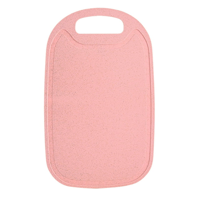 Uhuya Plastic Cutting Boards for Kitchen Dishwasher Safe Double-sided Design Extra Large Cutting Board for Meat Easy Grip Handle Non-Slip with Grinding Area Pink