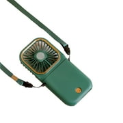 Uhuya Portable Fan, Small Fan, Rechargeable Fan, 3 Wind Speed USB Fan for Outdoor Travel Camping, Summer Essentials, Green