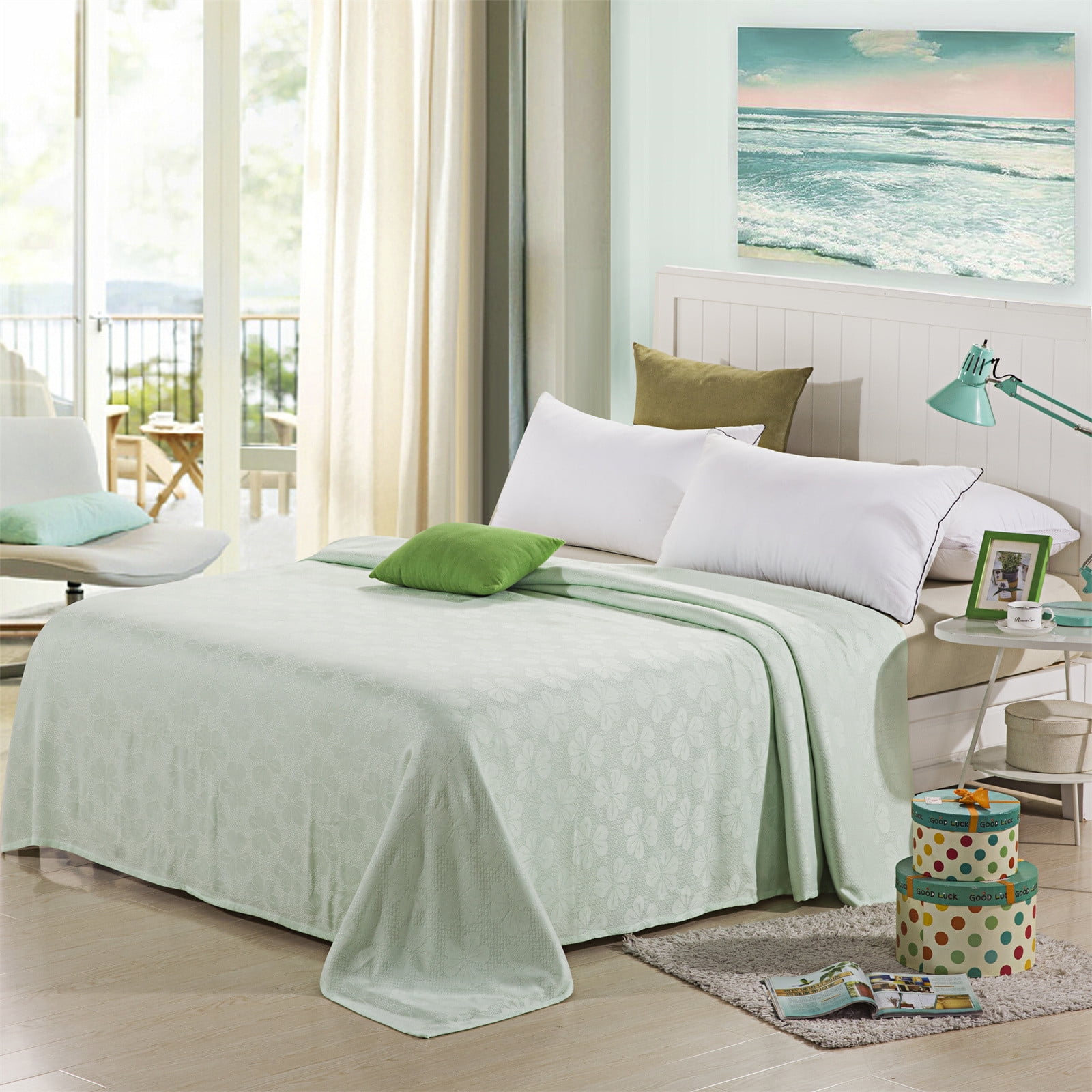 Uhuya Throw Blankets Queen Size Textile Towel Quilt Double Towel Blanket Conditioning Quilt Single Blanket Bed Sheet Summer Leisure Blanket