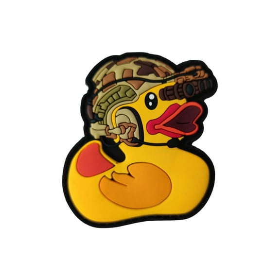 Uijokdef 1 PCS Interesting Duck 3D Military Tactical PVC Patch- Morale Patch PVC -Cool Patches[Hook Fastener]