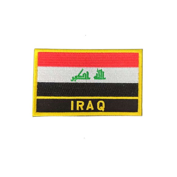 Uijokdef 1 PCS National Flag Patch Iron On or Sew On Patch