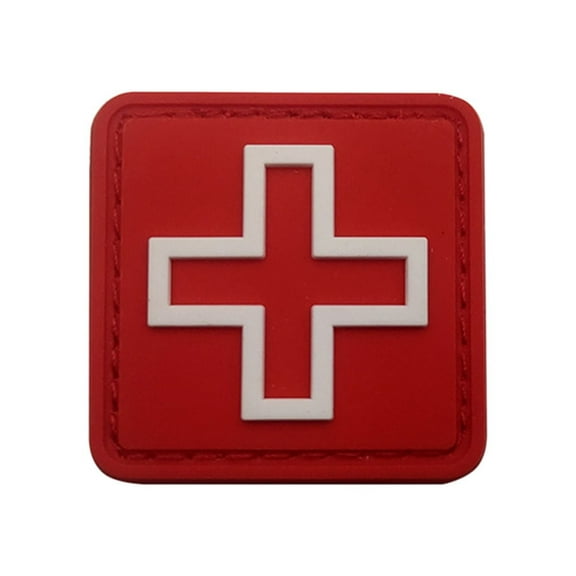 Uijokdef 1 PCS PVC Red Cross Patch