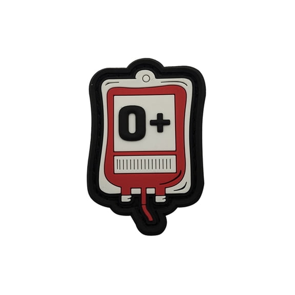 Uijokdef 1 PCS PVC Red O+ Blood Bag Patch