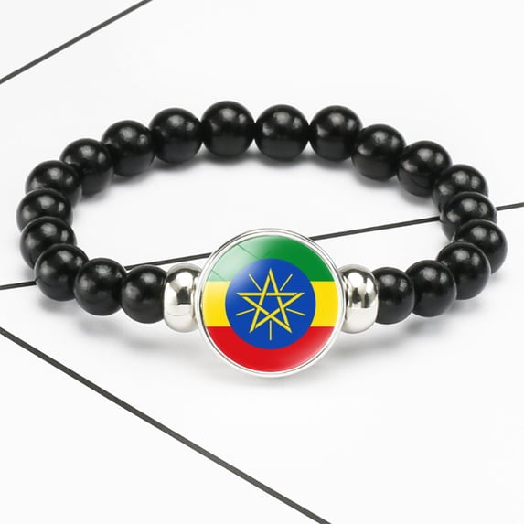 Uijokdef Acrecean Beaded Bracelet, Acrylic, Africa Countries