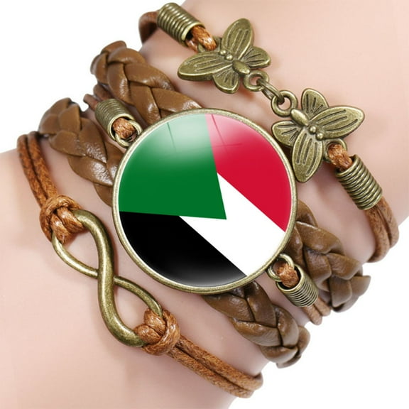 Uijokdef Bracelet for Women Men, Multilayer Brown Leather Bracelets, Africa  Countries