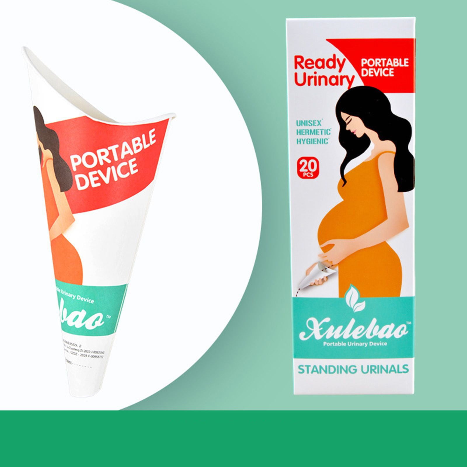 Uikceten 20pcs Disposable Female Portable Urination Device Woman Urinal