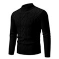thumbnail image 1 of Uikmnh Mens Sweaters Male Turtleneck Sweater Casual Knit Pullover Sweaters Size:M, 1 of 2