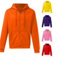 thumbnail image 1 of Uikmnh Solid Color Zip Up Hooded Sweatshirt with Front Pockets Casual Pullover Jacket for Outdoor Athletic Wear, 1 of 3