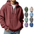 thumbnail image 1 of Uikmnh Texture Zip Up Hooded Sweatshirt Full Pullover with Front Pockets for Casual Wear and Outdoor Activities Comfortable Lightweight Athletic Jacket, 1 of 4