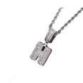 thumbnail image 1 of Uilita CZ Necklace for Women,Men's Iced Out Miami Chains Hip Hop Necklaces,For Rapper Initial Letter Necklaces Body Jewelry Birthday Gifts, 1 of 4