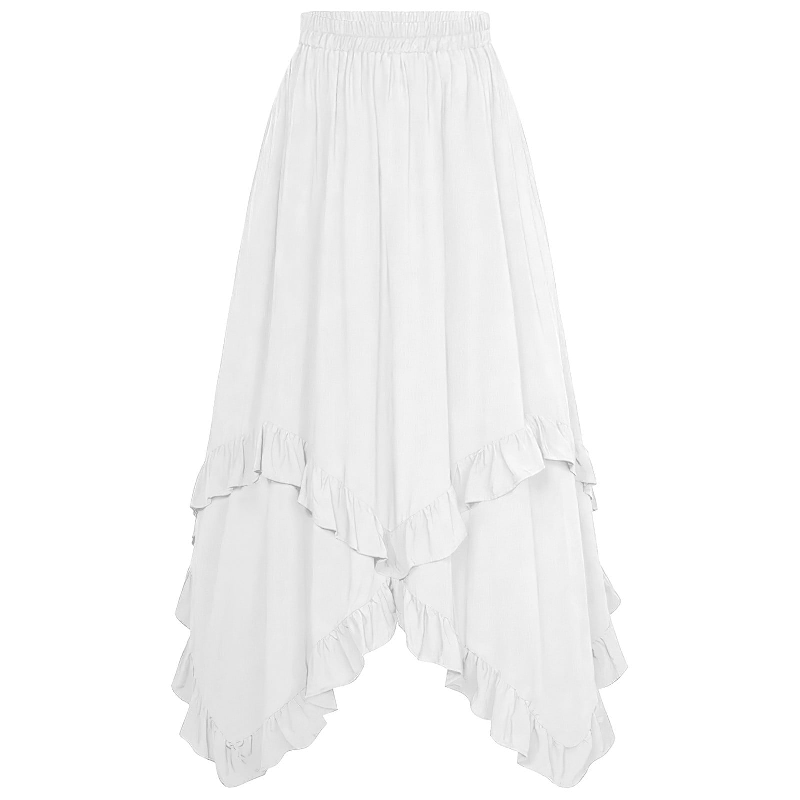 Uinagy 2024 Halloween Costume Medieval Court Style Retro Midi Skirt