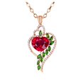 thumbnail image 1 of Uinagy Ruby Heart Necklace, 1 of 2