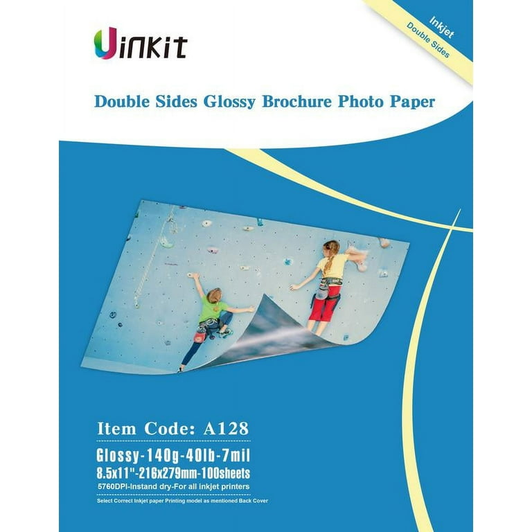 Printworks Matte Photo Paper for Inkjet Printers, Printable on Both Sides,  8 mil, 30 Sheets, 8.5” x 11” (00548), White