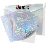 Uinkit Holographic Sticker Paper for Inkjet and laser printer 25Sheets 8.5x11 inches Variety Finish Printable Waterproof Vinyl Sticker,Dries Quickly
