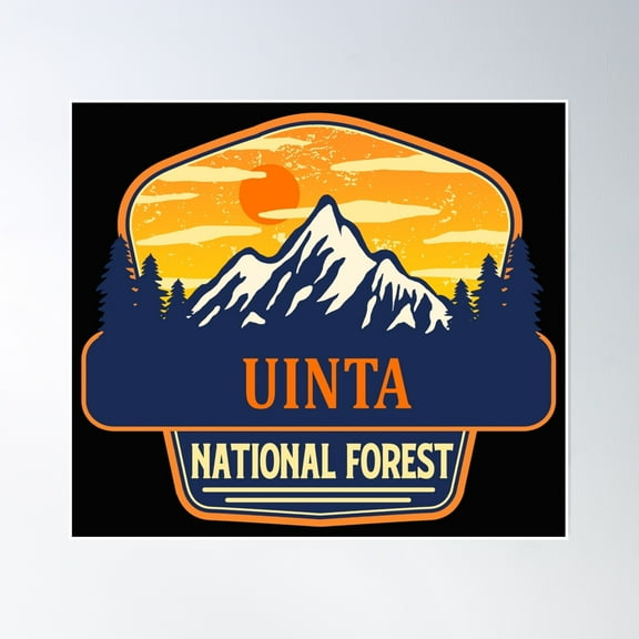 Uinta National Forest Poster Wall Art, Modern Wall Decor, 8x12 UNFRAMED