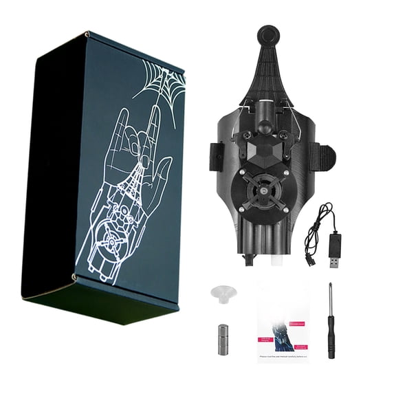 Uioe Kids Spider Web Shooters, ABS Black, 0 5 lb