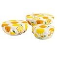 thumbnail image 1 of Uioepy 3Pcs/Set Reusable Beeswax Food and Reusable Food Sustainable Fresh Design Beeswax Wrappings Bowl Cover Waste Biodegradable Sandwich Kitchen Utensils Set B , Three-Piece Fresh-Keeping Cloth, 1 of 6