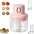 thumbnail image 1 of Uioepy Blowout Sale Baby Food Machine 250Ml Faction Wireless Food Chopper Portable Food Processor Rechargeable Fairfaction Food Chopper Mini Chopper Mincer Portable Food Cutter For Meat Garlic Carrot, 1 of 8