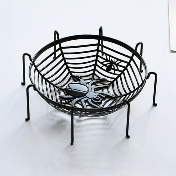 Uioepy Blowout Sale The Halloween Food Plate Is Black Fruit Basket Halloween Fruit Dish Skeleton Candy Dish Holiday Dress Up Props Fruit Plate Plastic Decorative Plate