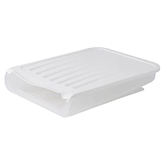 Uioepy Clearance The Automatic Rolling Egg Box With A Lid Can Be Stacked As A White Anti-Collision Egg Storage Box Automatic Rolling Eggs Carton With Lid Can Stack Anti-Collision Eggs Storage Box Food