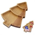 thumbnail image 1 of Uioepy Clearance Christmas Snack Plate, Nuts And Dried Fruits, Wooden Tray A Christmas Snacks Dried Fruit Candy Wooden Tray Christmas Snowman Christmas Tree Shape Tray Restaurant And Family Baking Tra, 1 of 7