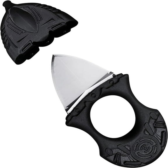 Uioepy Clearance Ultra-Small Fixed Blade Black Huaao Ultra Small Fixed 0.8In 440C Stainless Steel With Abs Handle Mini Edc Necklace For Gift Collection Cutting Cutter Polishing Stone