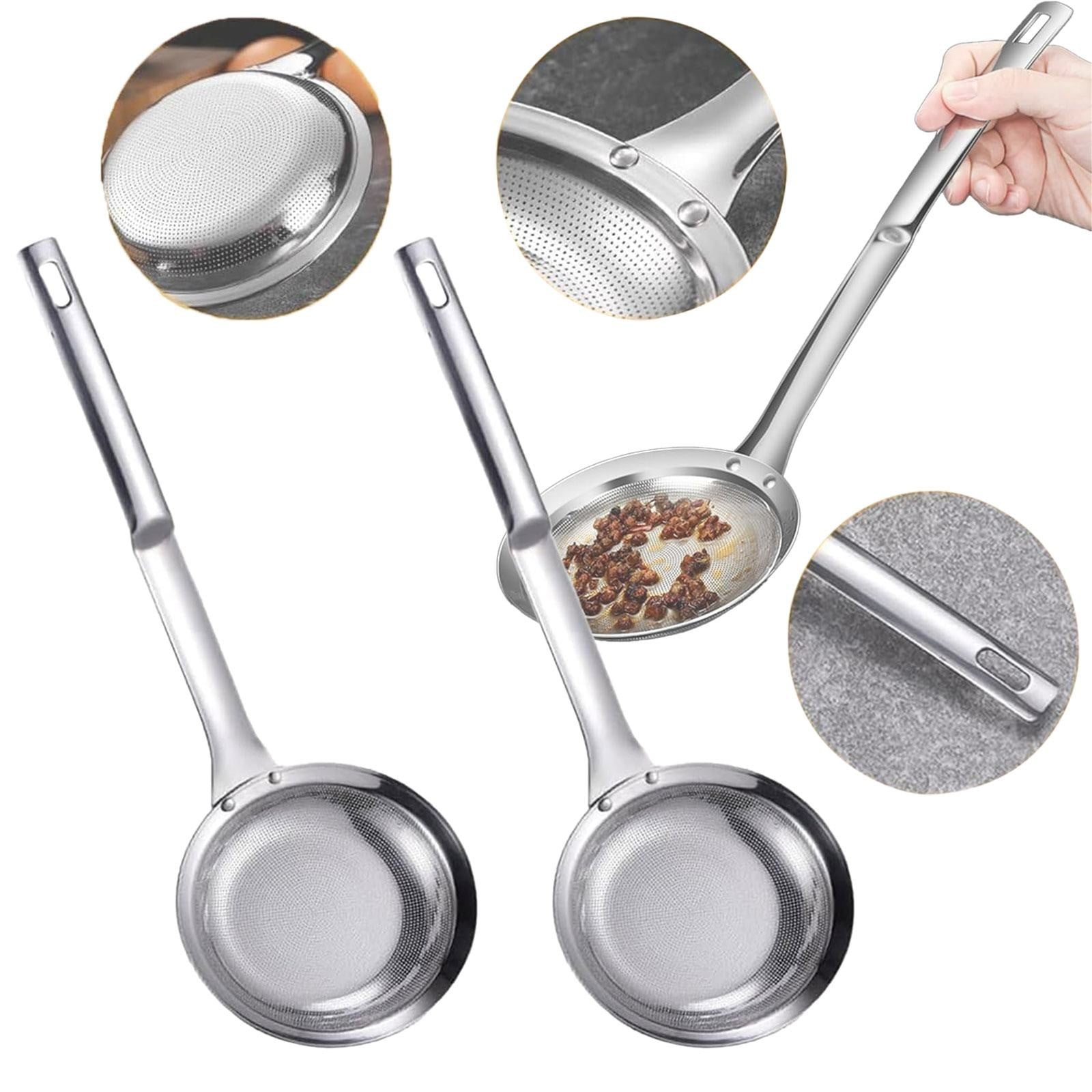 Uioepy Closeout 2 Pieces Of Stainless Steel Strainer Filter Mesh Foam ...