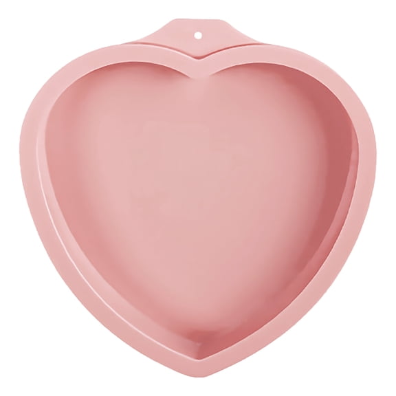 Uioepy End Of Line Sale 6-Inch Heart-Shaped Pink Rainbow Cake Tray Mold, Silicone Baking Tray Mold, Disc Chiffon Cake Layering Baking Tray Mold, Pink, Pink L 6“8'' Rainbow Cake Bread Mould Bakeware Pa