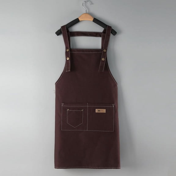 Uioepy End Of Line Sale Apron D All Pure Polyester Cotton Canvas Apron Advertising Logo Printing Manicure Waist Home Kitchen Restaurant Work Clothes Apron Sleeve Lady Apron