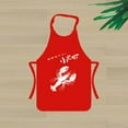 thumbnail image 1 of Uioepy End Of Line Sale The Apron For Eating Crayfish Is Red Adjustable Bib Apron Kitchen Apron For Cooking Grilling Crafting & Painting Apron Sleeve Blending Aprons, 1 of 4