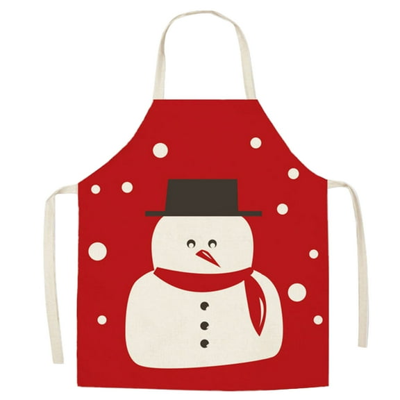 Uioepy End Of Line Sale The Main Image Of The Christmas Holiday Apron 1 Piece Christmas Chef Apron Adjustable Cooking Apron For Xmas Party Men Women Kitchen Restaurant House Home Gardening Cleaning Ap