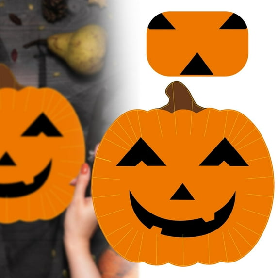 Uioepy Final Sale A 9-Inch Halloween Pumpkin Cake Plate With 20 Pieces Of Orange 20 Pcs Pumpkin Disposable Plates Halloween Paper Plates Cute Pumpkin Decorative Plates For Halloween Birthday Table Dec