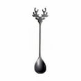 thumbnail image 1 of Uioepy Final Sale Creative Christmas Cake Dessert Spoon, Elk Spoon, Elk Spoon Black Christmas 304 Stainless Steel Coffee Spoon Gift Box Cake Dessert And Fork Creative Christmas Spoon Coffee Spoon Gift, 1 of 7