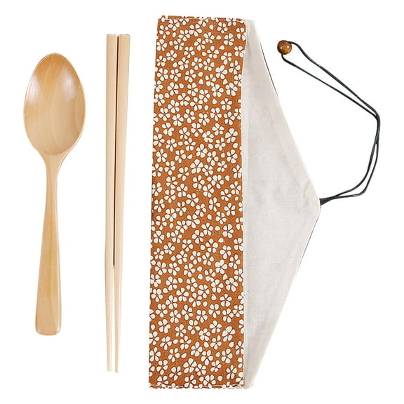 Uioepy Final Sale Japanese Threaded Spoon, Fork And Chopsticks 2-Piece Set 2008 2-Piece Set Of Japanese Portable Chopsticks And Spoon Set To Carry Tableware Tableware Stainless Steel Bowl