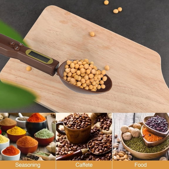 Uioepy Final Sale Weighing Spoon, Single-Headed Small Spoon, Coffee-Colored Cat Food Scale Detachable Double Headed Spoon Scale White Dog Food Scale Household Kitchen Scale Food Scale Spoon Scale Tabl