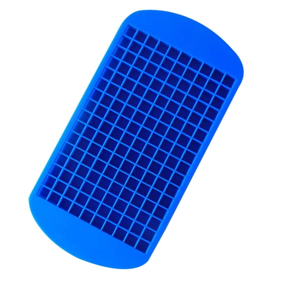 Uioepy Fire Sale 160-Grid Silicone Ice Cube, 2Pc Blue, Square Ice Cube Mini Ice Cub Mold Square Shape Silicone 160 Grids Ice Cub Maker Tray Bar Tools Ice Cube Mold Kitchen Ice Grid