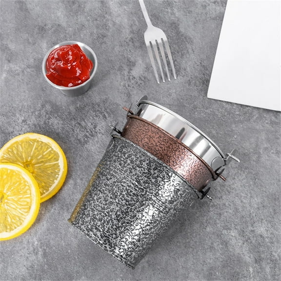 Uioepy Fire Sale Hotel Bar Counter Tableware, Western Fast Food Tableware, Mini Ice Bucket, French Fries Bucket, 1Pc C Mini Chip Bucket Mini Fry Basket Containers For Toys Drinks Bucket Easter Buckets
