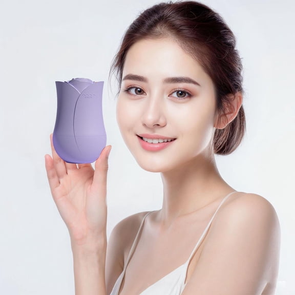 Uioepy Fire Sale Rose Ice Cube Purple Rose Face Ice Lattice Beauty Products Face Ice Massage Roller Capsule Face Ice Ice Cube Mold Kitchen Ice Grid