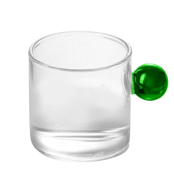 Uioepy Gl Tea Cup Mini Pitcher Milk Creamer Coffee Jar Gl Heatable Pot Saucepan Server Dipping Bowls with Handle Home and kitchen Green, a cup