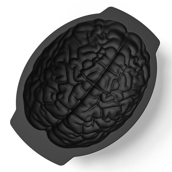 Uioepy Heavily Discounted The New Brain Cake Mold Is Black 3D Baking Cake For Halloween Ice Food Grade Silicone Diy Large Cake Pan Halloween Decor Birthd Ay Party Cake Mould Dessert Mold