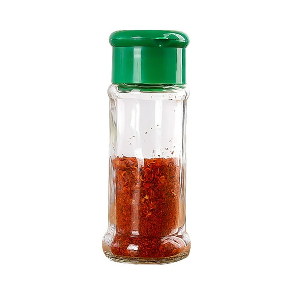 Uioepy Kitchen Gl Seasoning Bottle Pepper Sprinkle Jar Seasoning Box Combination Home and kitchen Green, 1 bottle