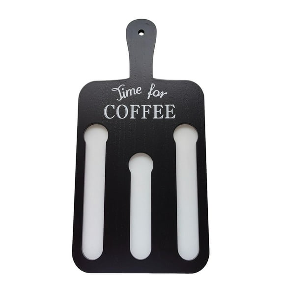 Uioepy Liquidation Black Small Coffee Capsule Storage Pendant Cups Holder Cup Coffee Pods Storage Organizer Stand Wooden Coffee Pod Wall Holder Rectangular Coffee Pod Storage Stand With Handle Coffee