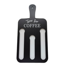 Uioepy Liquidation Black Small Coffee Capsule Storage Pendant Cups Holder Cup Coffee Pods Storage Organizer Stand Wooden Coffee Pod Wall Holder Rectangular Coffee Pod Storage Stand With Handle Coffee