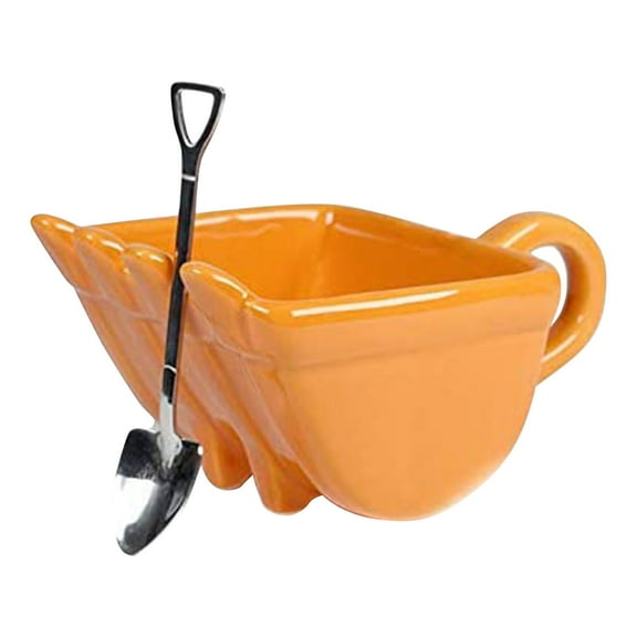 Uioepy Liquidation The Excavator Coffee Cup Gift Cup Is Yellow Creative Funny Gift Coffee Cup For Friends To Get Together And Drink Coffee Glass&Bottle Kitchen Cups