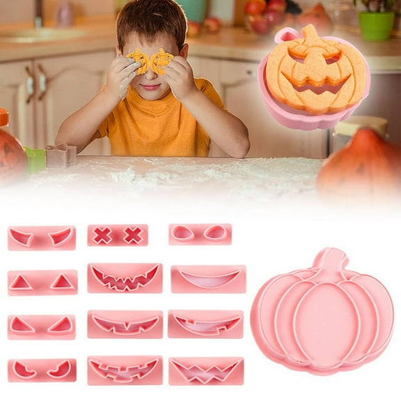Uioepy Liquidation Halloween 3D Stereoscopic Cookie Stamp Biscuit Mold Halloween Cookie Cutters 13 Halloween Cookie Cutters And Plastic Pumpkin Cookie Cutters Set For Kids Pumpkin Cutters With Replace