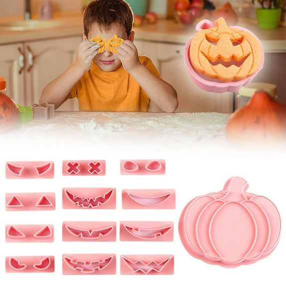 Uioepy Liquidation Halloween 3D Stereoscopic Cookie Stamp Biscuit Mold Halloween Cookie Cutters 13 Halloween Cookie Cutters And Plastic Pumpkin Cookie Cutters Set For Kids Pumpkin Cutters With Replace